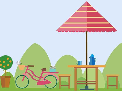 风景画面/风景场所/度日吹风（个人主页-ZNDMzNjA1ODQ=） - 创作习作 - 站酷设计师手写未来原创素材 - 站酷ZCOOL