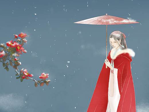 山茶雪