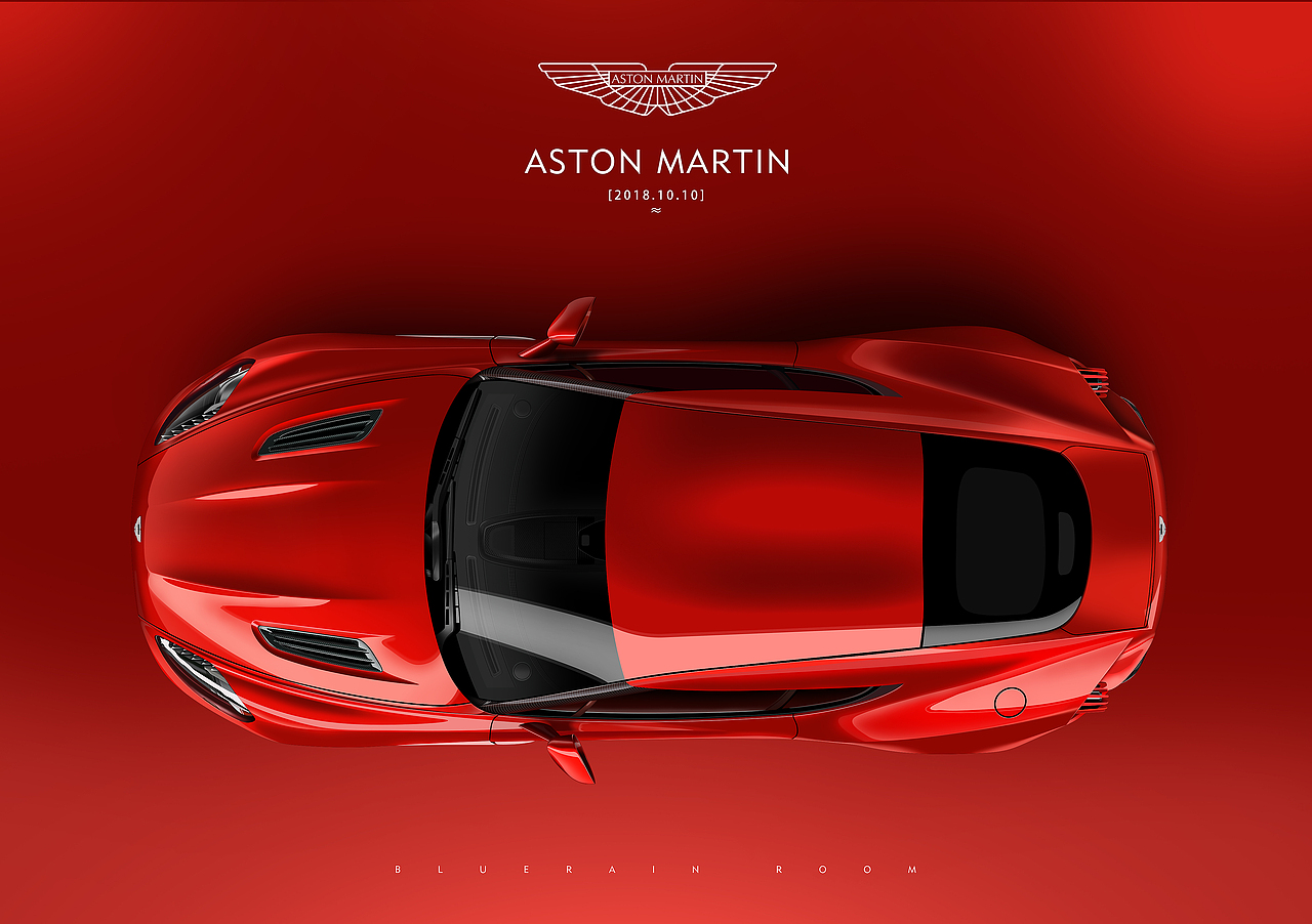 PS手绘-阿斯顿马丁（图ZMTMxMDAzMjY0） - 海报 - 站酷设计师阳光下的雨原创素材 - 站酷ZCOOL