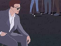 霸道总裁 改善睡眠 抵抗插画海报 