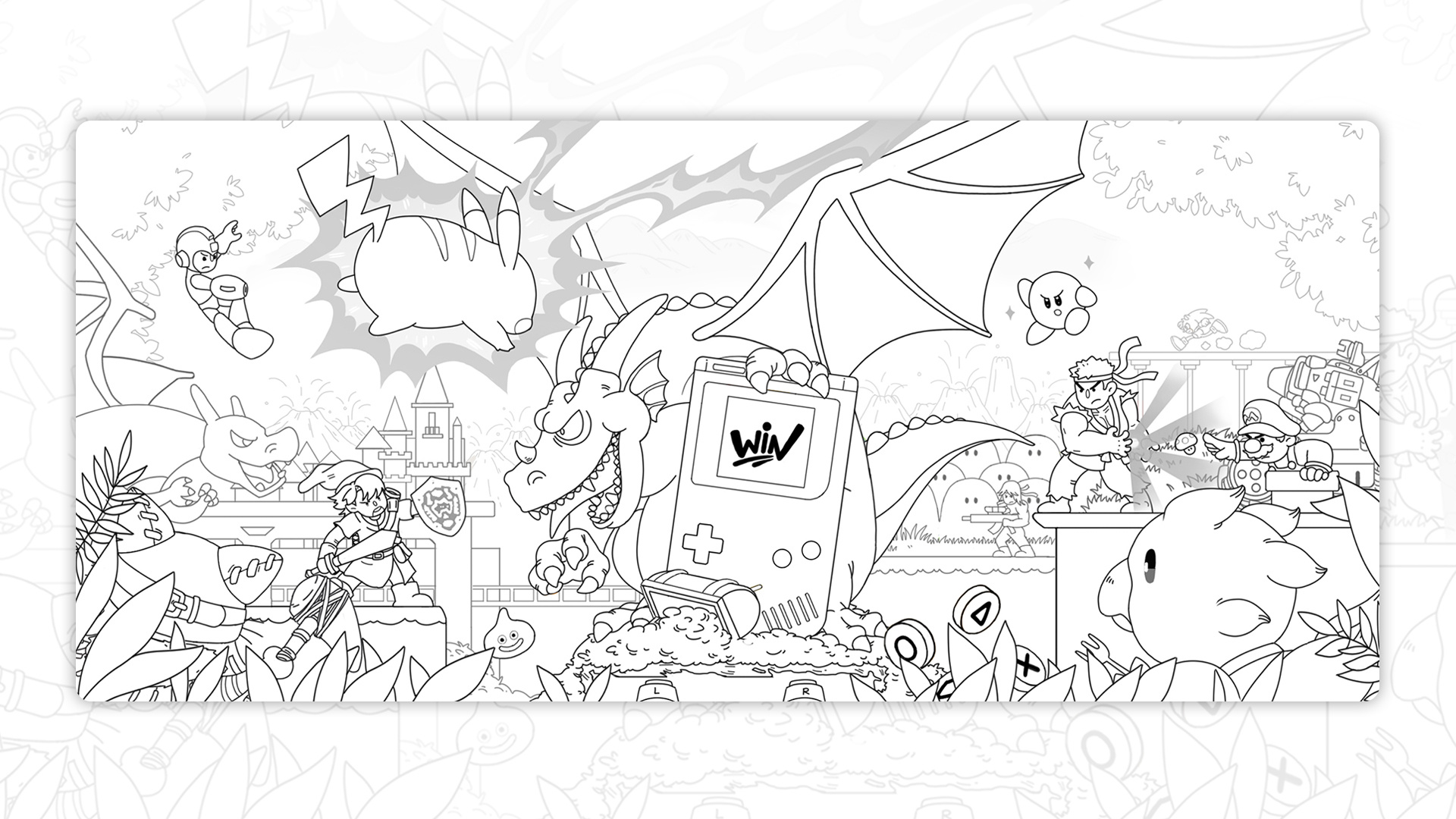 【商业插画】任天堂主题插画