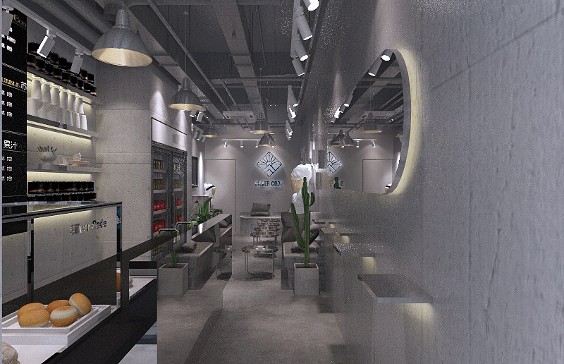 COFFEE 咖啡店 SILVER CODE 餐饮品牌 性冷淡工业风（图ZMTk1NjMyNDEy） - 酒店餐饮设计 - 站酷设计师花菱设计原创素材 - 站酷ZCOOL