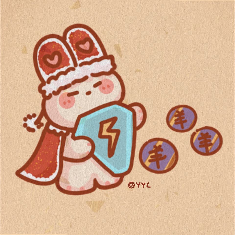 一套兔年新年表情包《卯二兔兔过大年》（图ZMzI4MjYyNjY0） - 商业插画 - 站酷设计师咯卡咯嘉原创素材 - 站酷ZCOOL