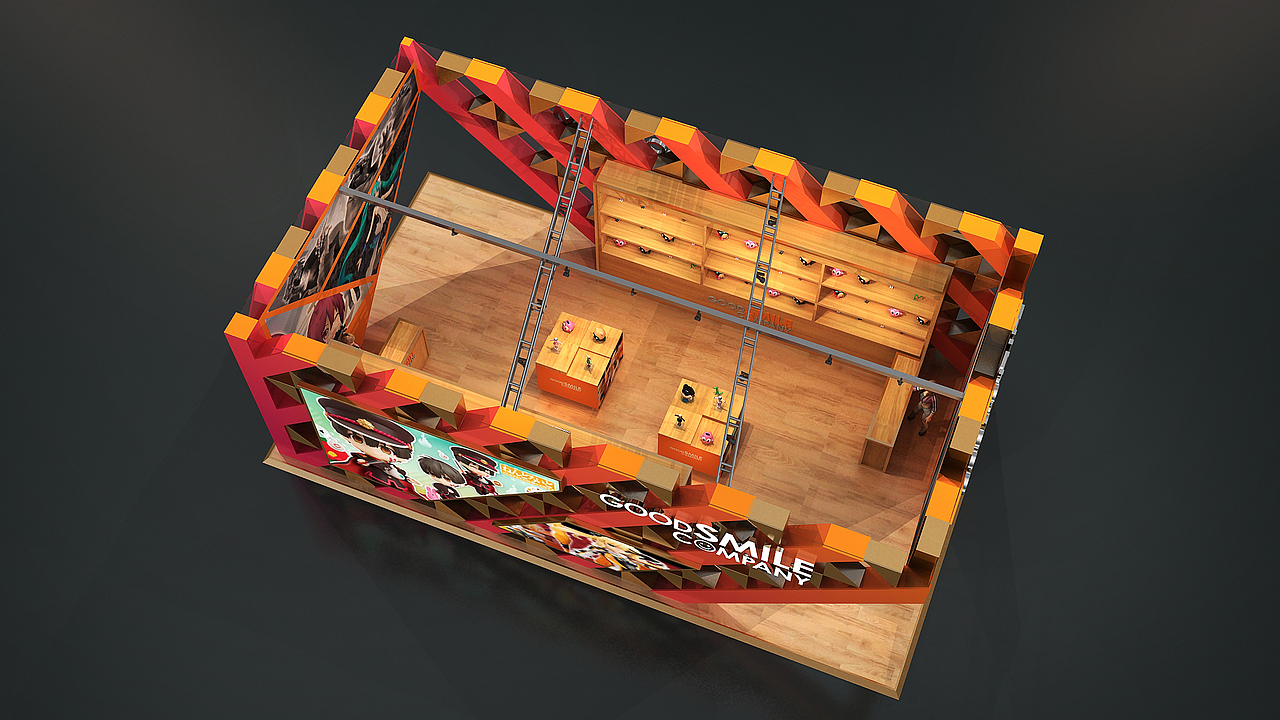 GOOD SMILE展台设计（图ZMjE4NDk5NjAw） - 展陈设计 - 站酷设计师设计师龙旭原创素材 - 站酷ZCOOL