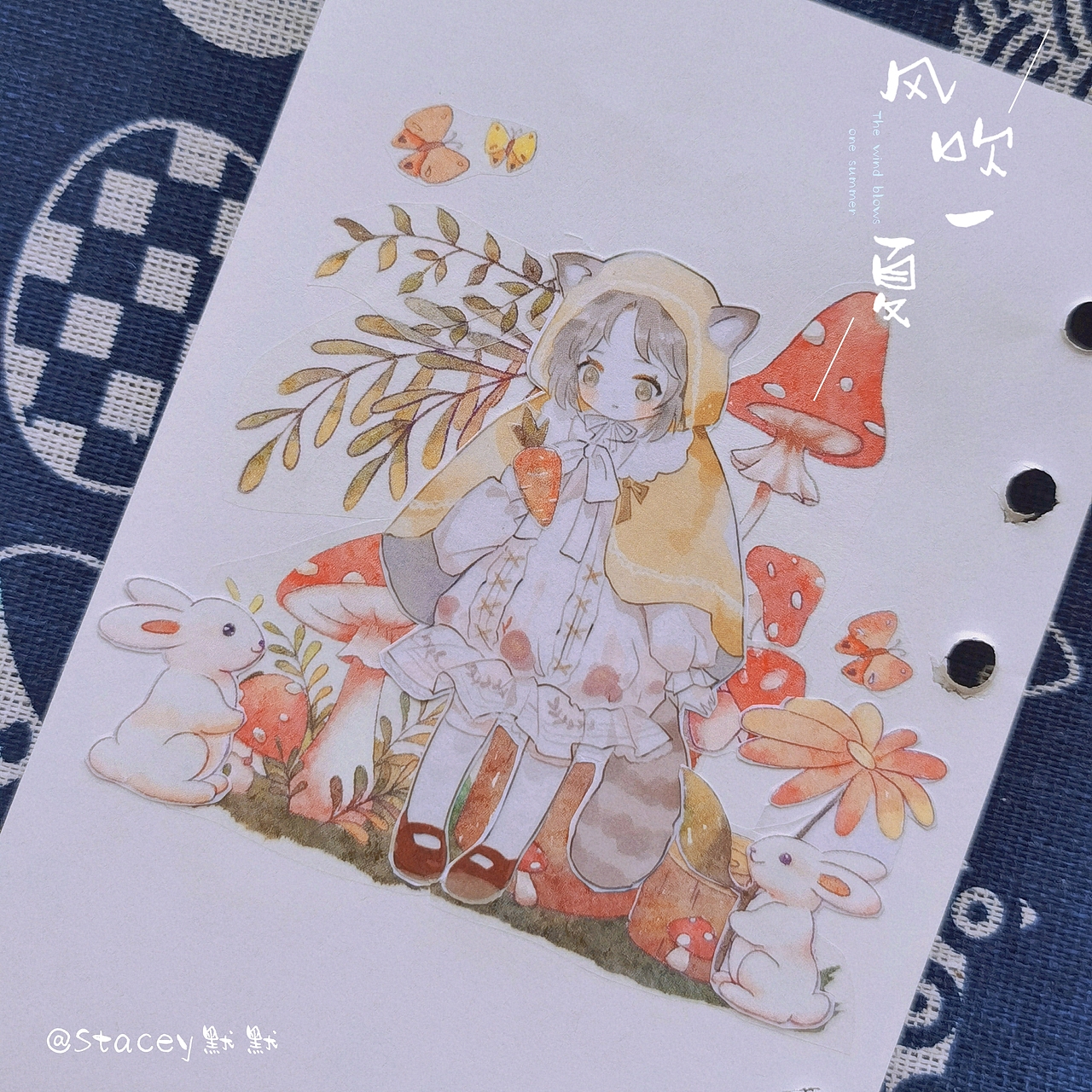 和纸胶带作品蘑菇伊甸