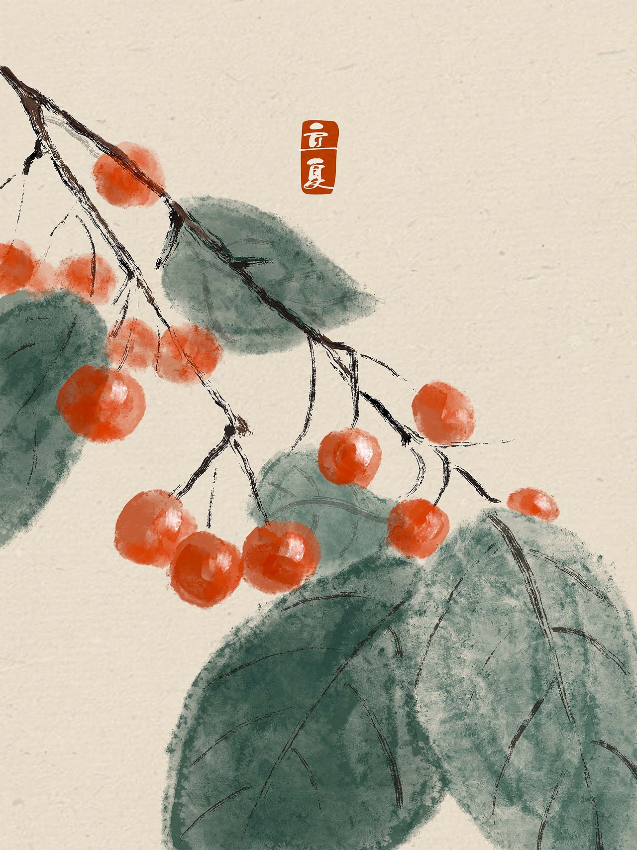 二十四节气中国风插画(完整版)