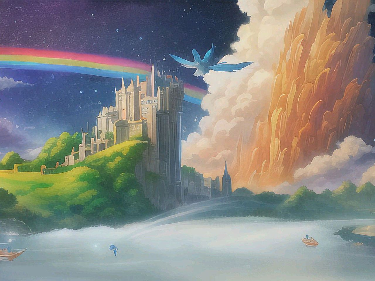 彩虹之峰（圖ZMzM1OTc4ODgw） - AI作品 - 站酷設(shè)計師十里桃花胭脂淚原創(chuàng)素材 - 站酷ZCOOL