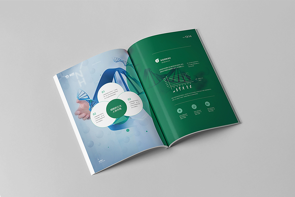 医疗科技画册 细胞画册 科研画册 绿色画册（图ZMTk1NzM1NDg0） - 书籍/画册 - 站酷设计师前图设计原创素材 - 站酷ZCOOL