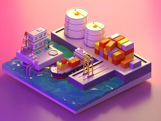 Lowpoly copy（个人主页-ZNTM3OTM4MTY=） - 场景 - 站酷设计师番茄Kay原创素材 - 站酷ZCOOL