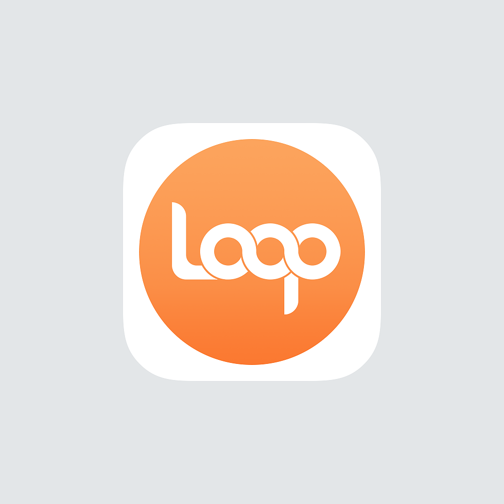 乐跑loop logo设计