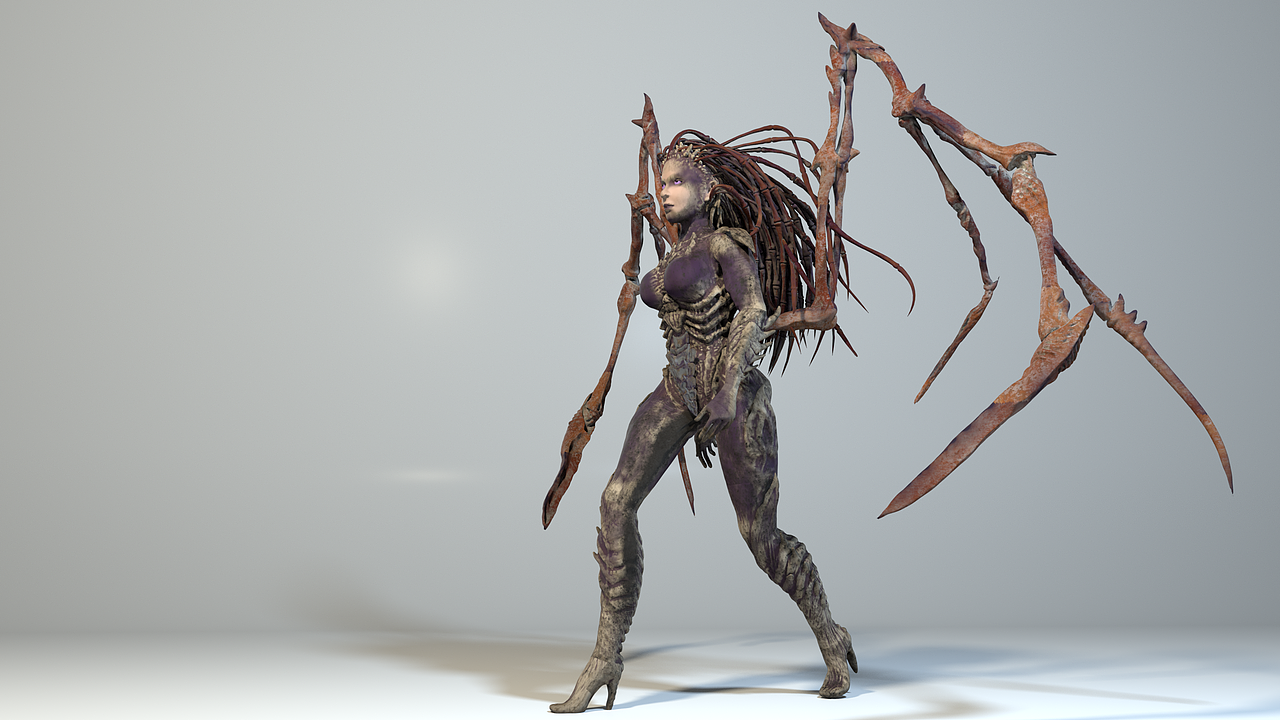 刀锋女王 sarah kerrigan 自作手办.