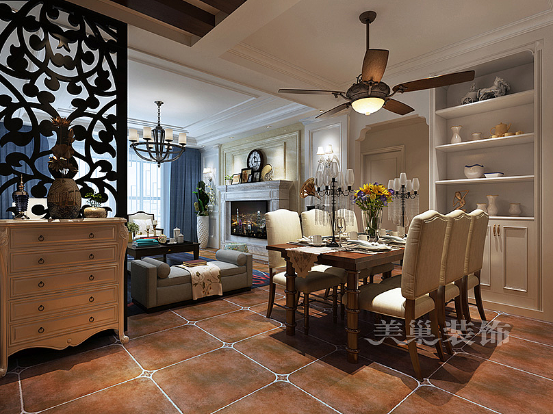 安阳万达146平-美式乡村风格
