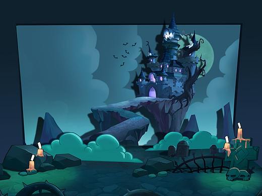 黑暗童话城堡 纸片舞台