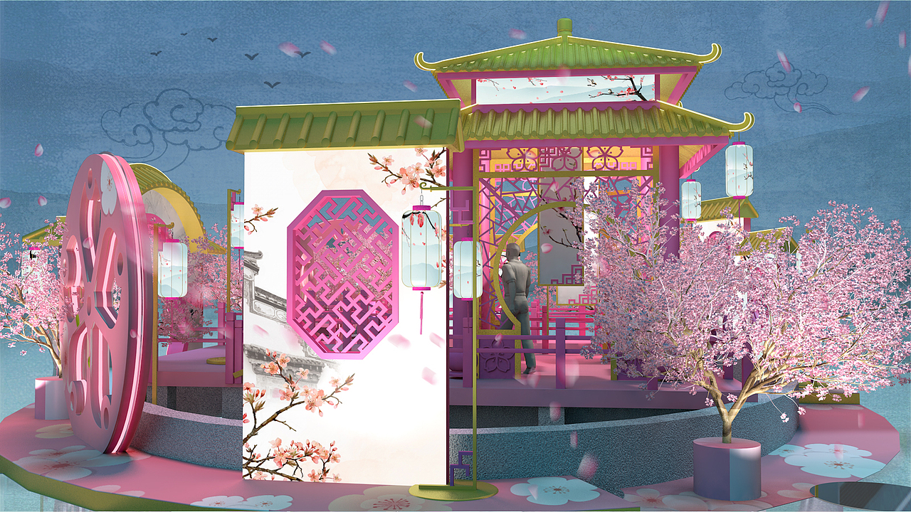 传统春节主题装饰