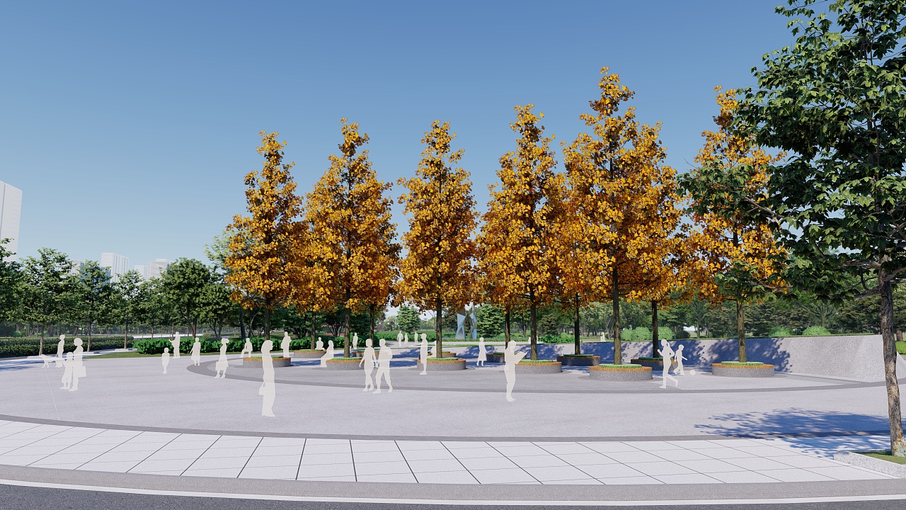 狭长公园节点效果