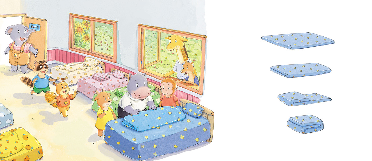 森林幼儿园（图ZMjU5ODQ4NDIw） - 绘本 - 站酷设计师插画师海豹原创素材 - 站酷ZCOOL