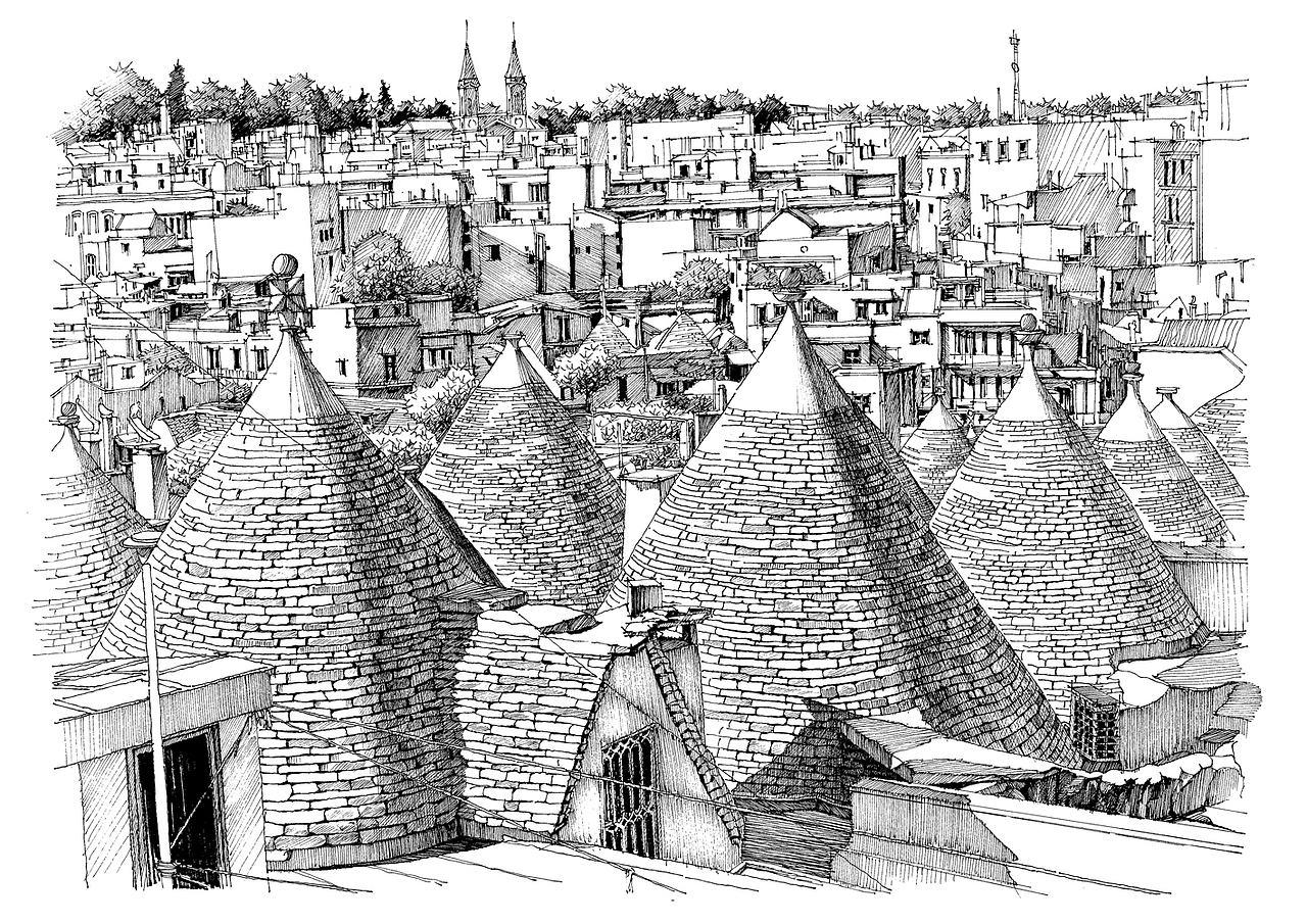 建筑写生——意大利（图ZNDczMzA3ODg=） - 建筑设计 - 站酷设计师攻克先生代光钢原创素材 - 站酷ZCOOL