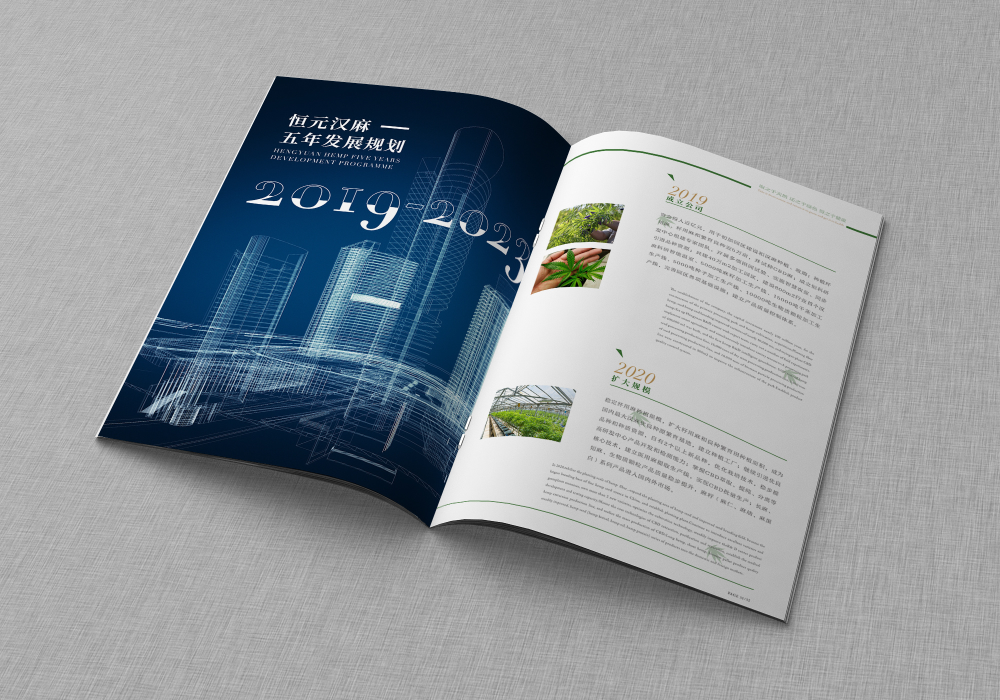 恒源汉麻画册设计