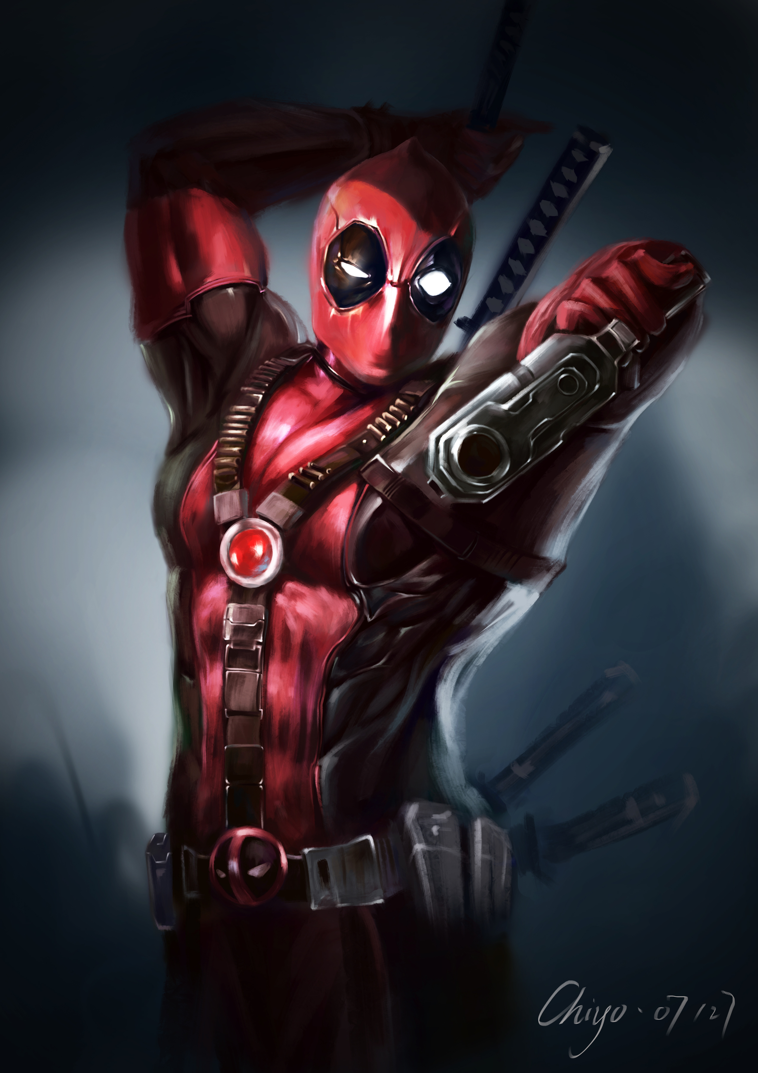 死侍|插画|艺术插画|chiyo丶 - 原创作品 - 站酷 (zcool)