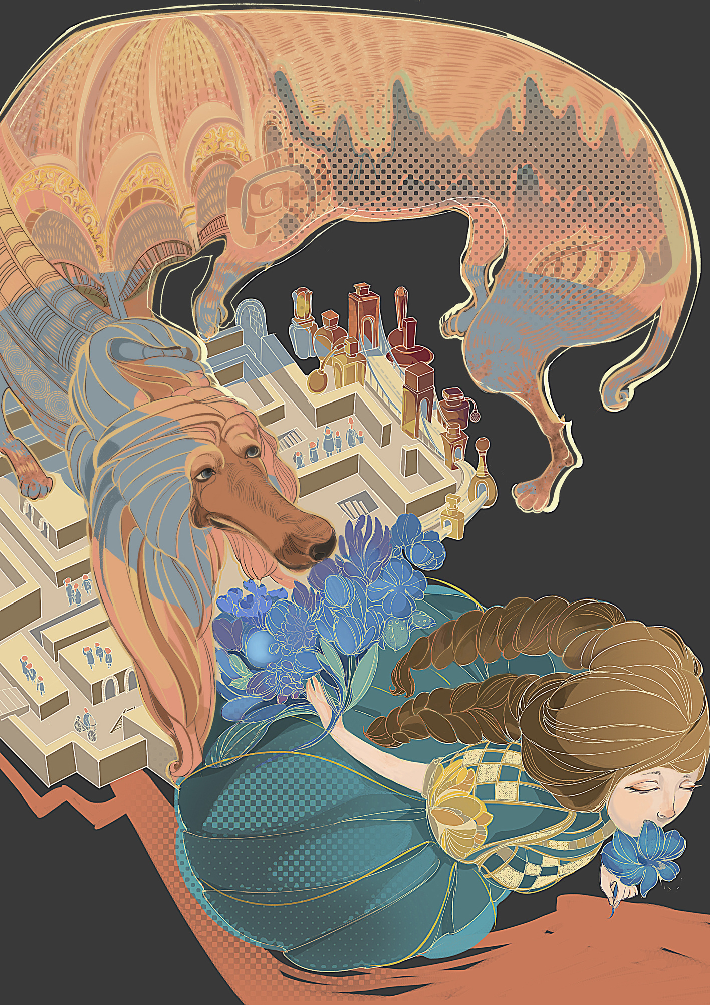 获全球插画奖的商业插画【十二生肖】