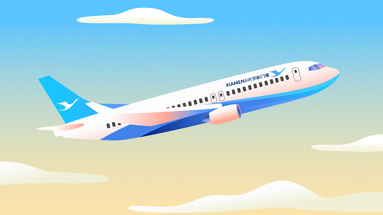 厦门航空白鹭俱乐部三合一动画