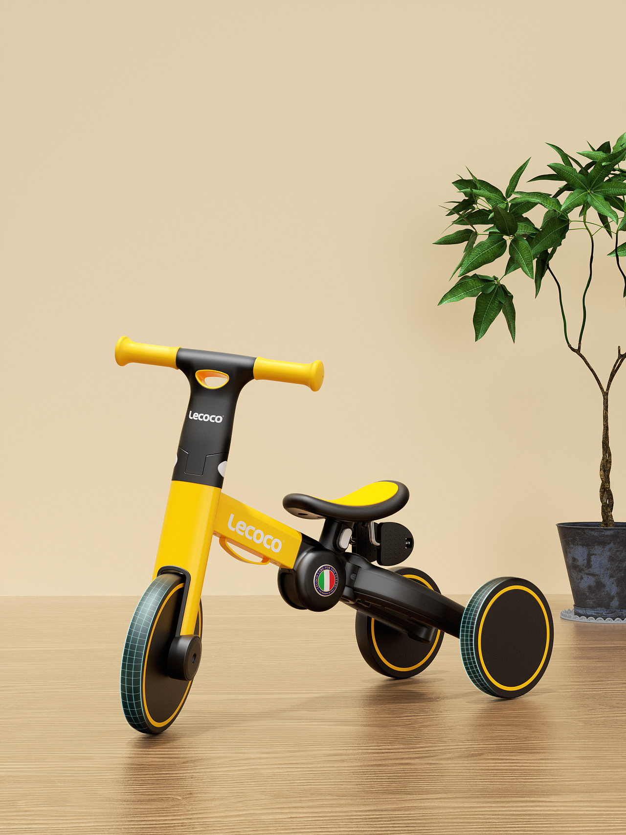 Lecoco多功能儿童滑步车