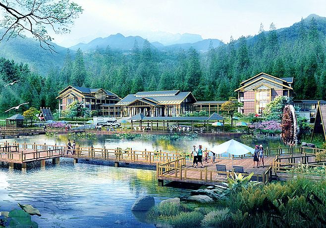 周边游：休闲生态山庄农家乐设计|特色山庄农家乐设计（图ZMTY5NDcyNTIw） - 家装设计 - 站酷设计师特色农家乐设计原创素材 - 站酷ZCOOL