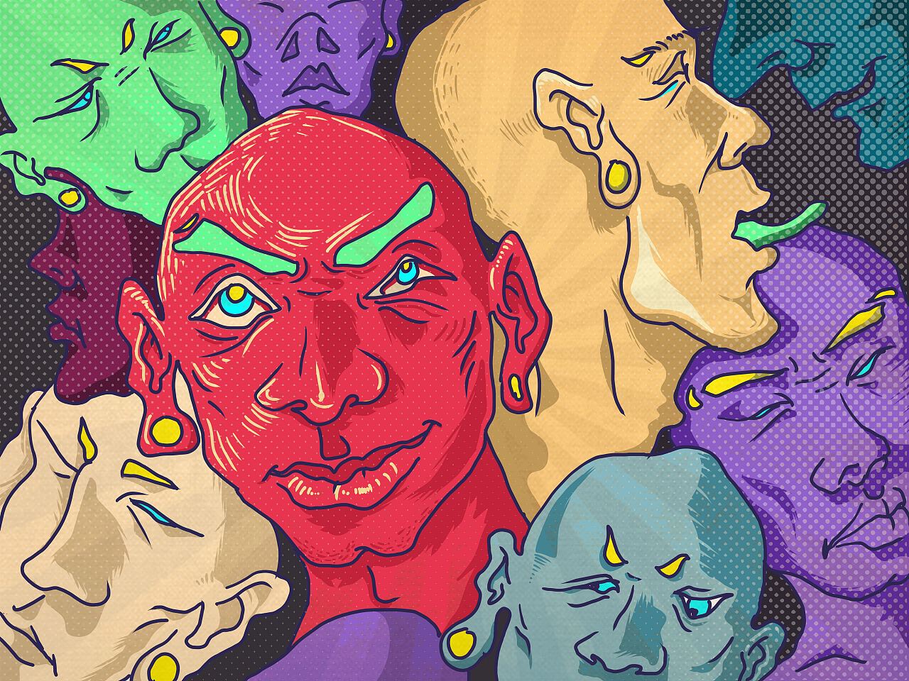 surface book2 .人头图案设计