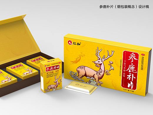 ”参鹿补片“包装