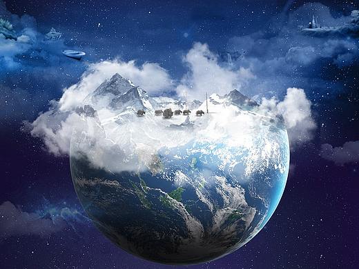 飞在外太空的地球