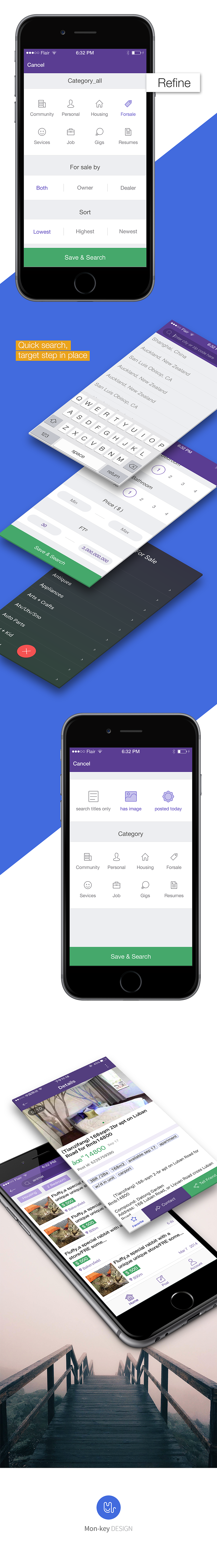 Folksmart for crasiglist(图ZMzM5NzQ0NzY=) - APP界面 - 站酷设计师篮毅原创素材 - 站酷ZCOOL