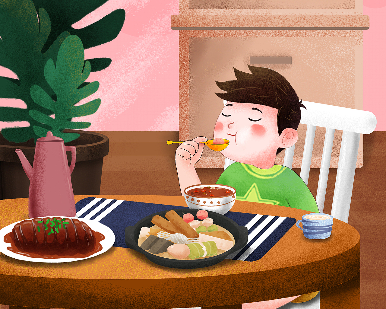 吃饭要细嚼慢咽