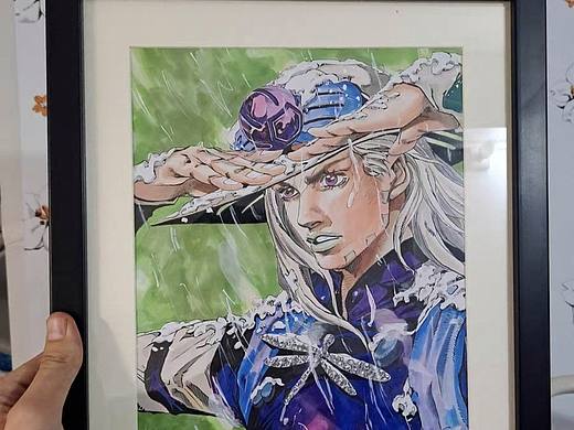 【JOJO】马克笔手绘sbr杰洛装饰画