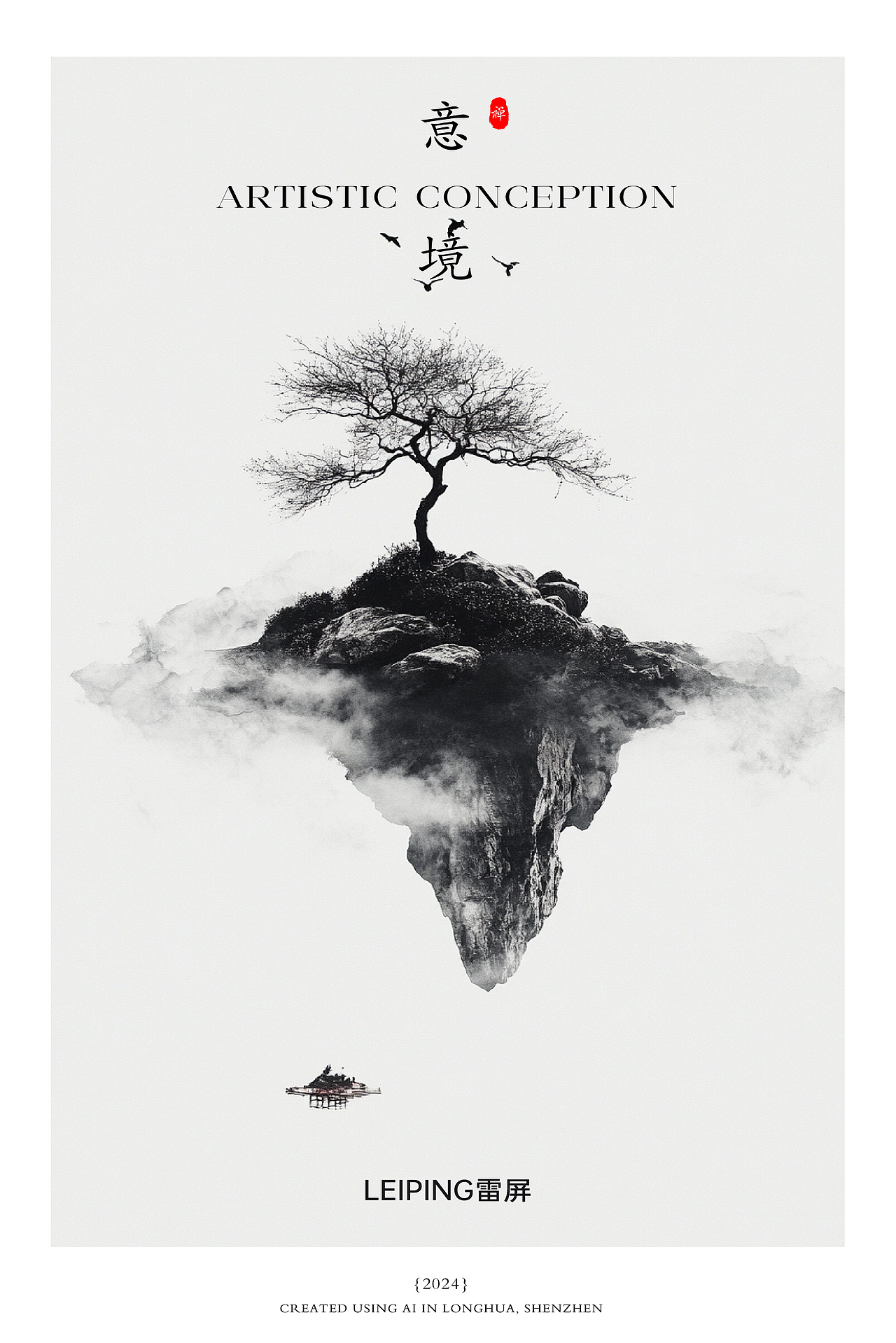 意境水墨｜中国风（图ZMzc5NjA1ODQ0） - 海报 - 站酷设计师雷屏原创素材 - 站酷ZCOOL