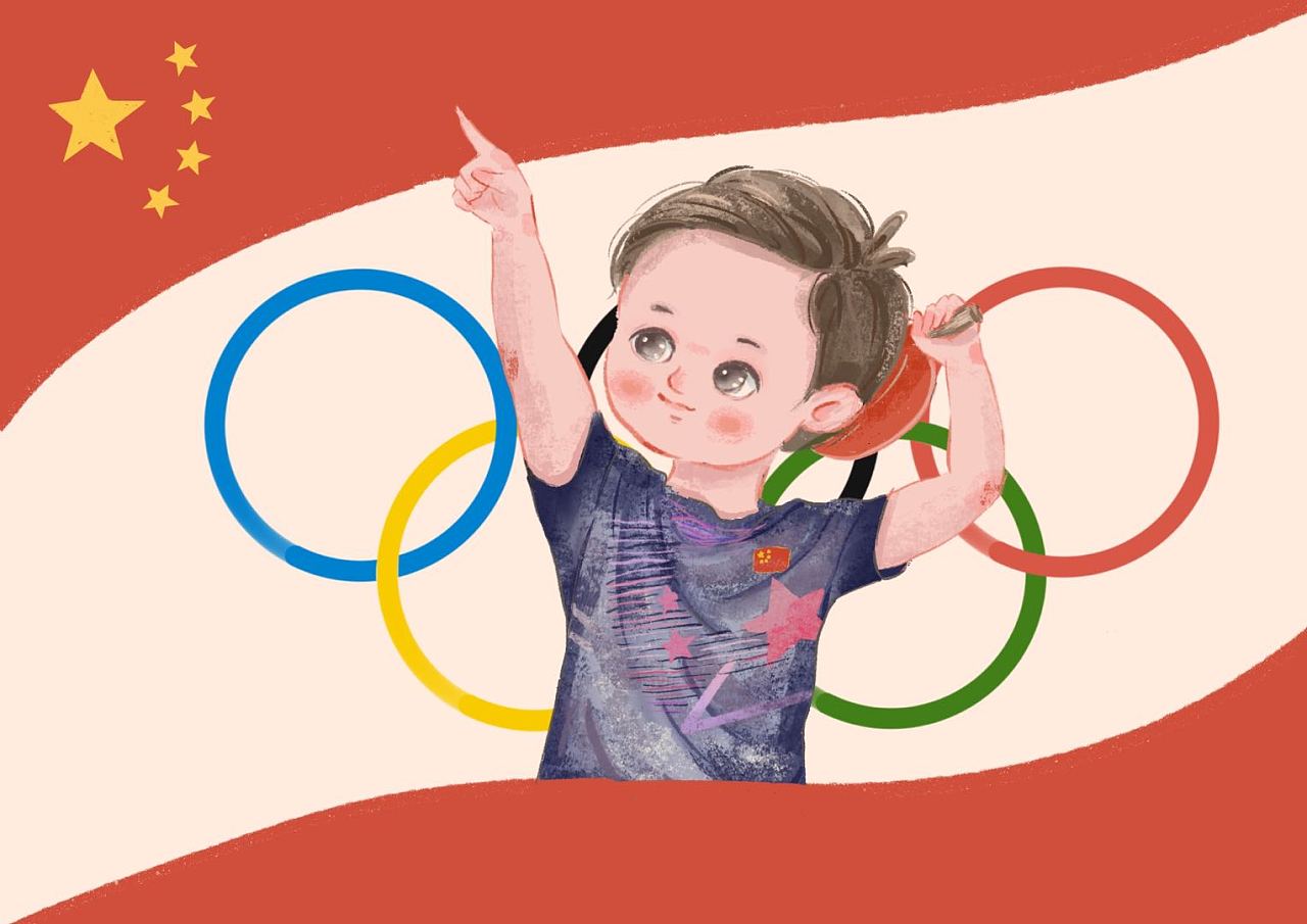 我为奥运冠军画头像