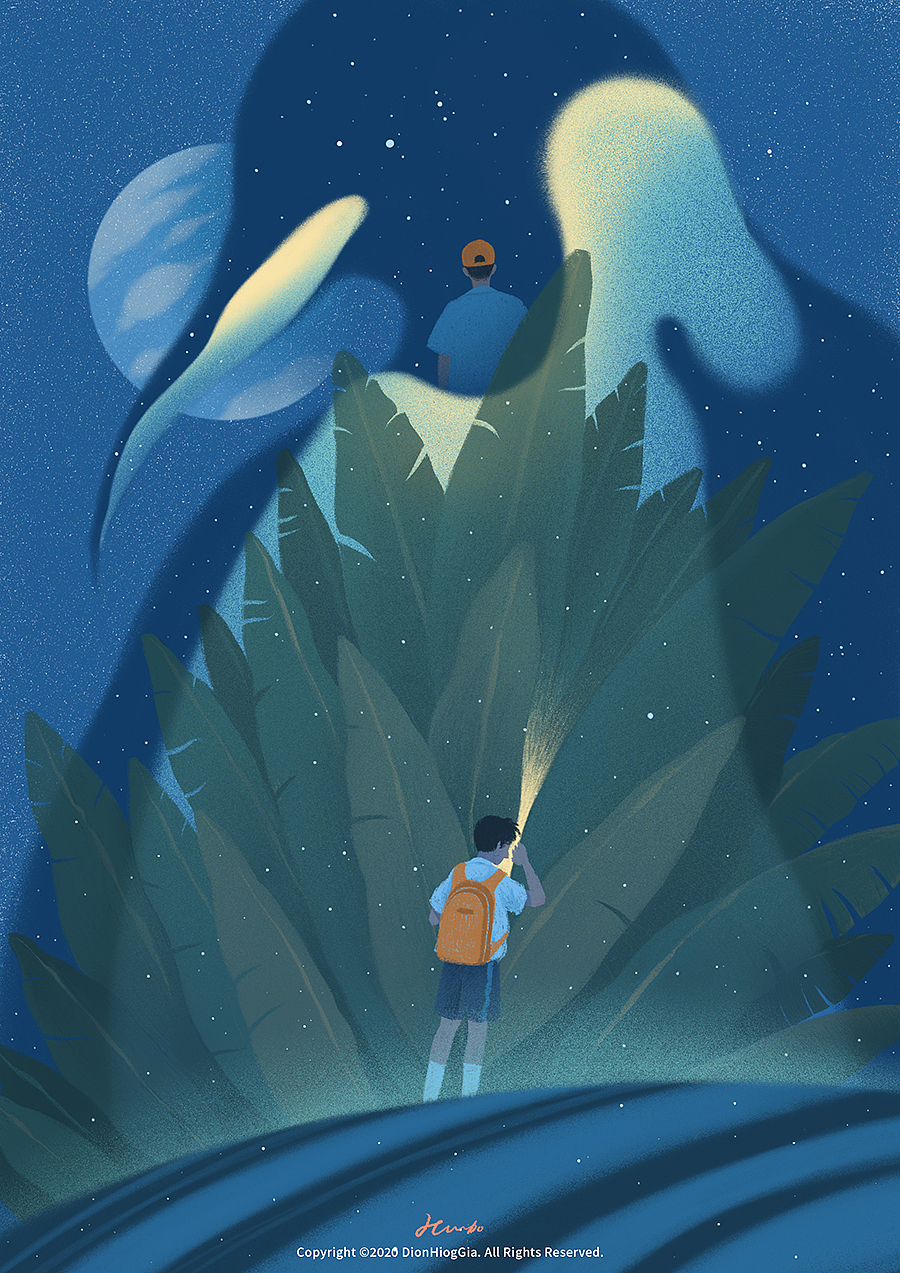 《夏夜唱的歌》
在夏季的夜自习下课后，在路上哼一首有晚风伴奏的歌，然后去见南极的企鹅。