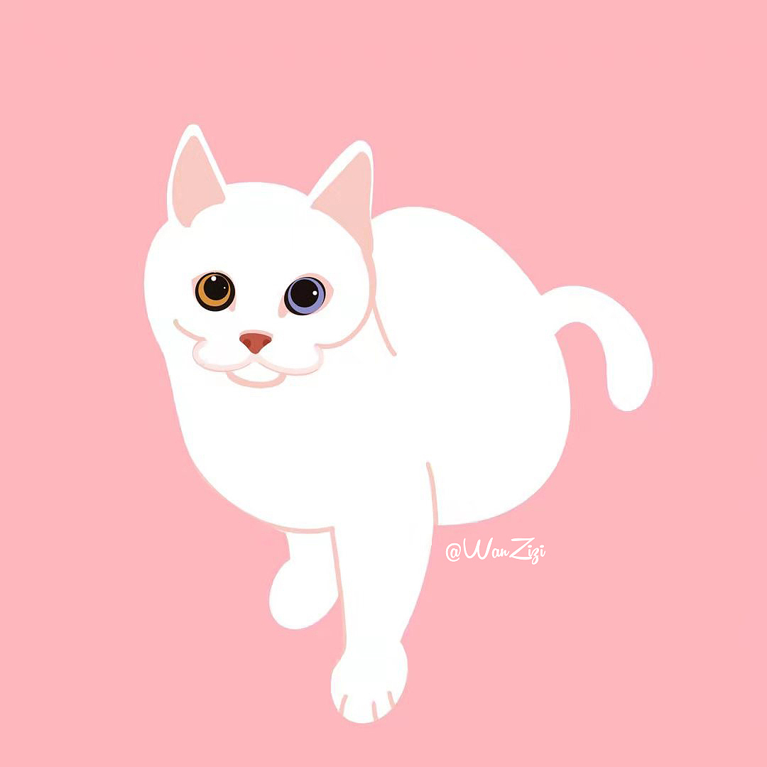猫咪（图ZMTc2NzY0ODQ4） - 创作习作 - 站酷设计师玩子慢吞吞原创素材 - 站酷ZCOOL