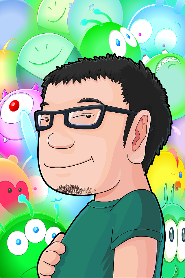 自画像 卖勒个萌 祝我中秋快乐!