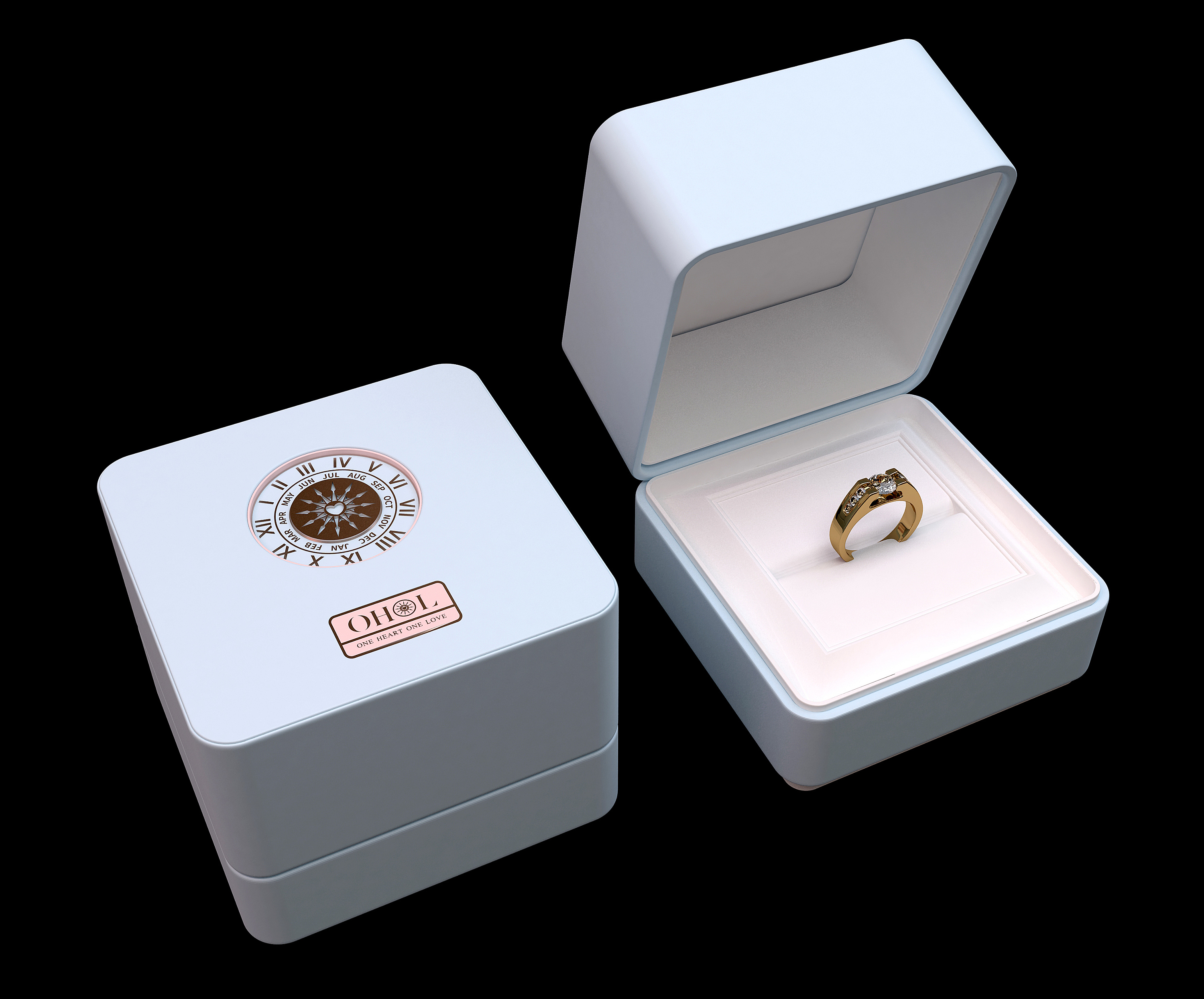 周六福珠宝首饰盒