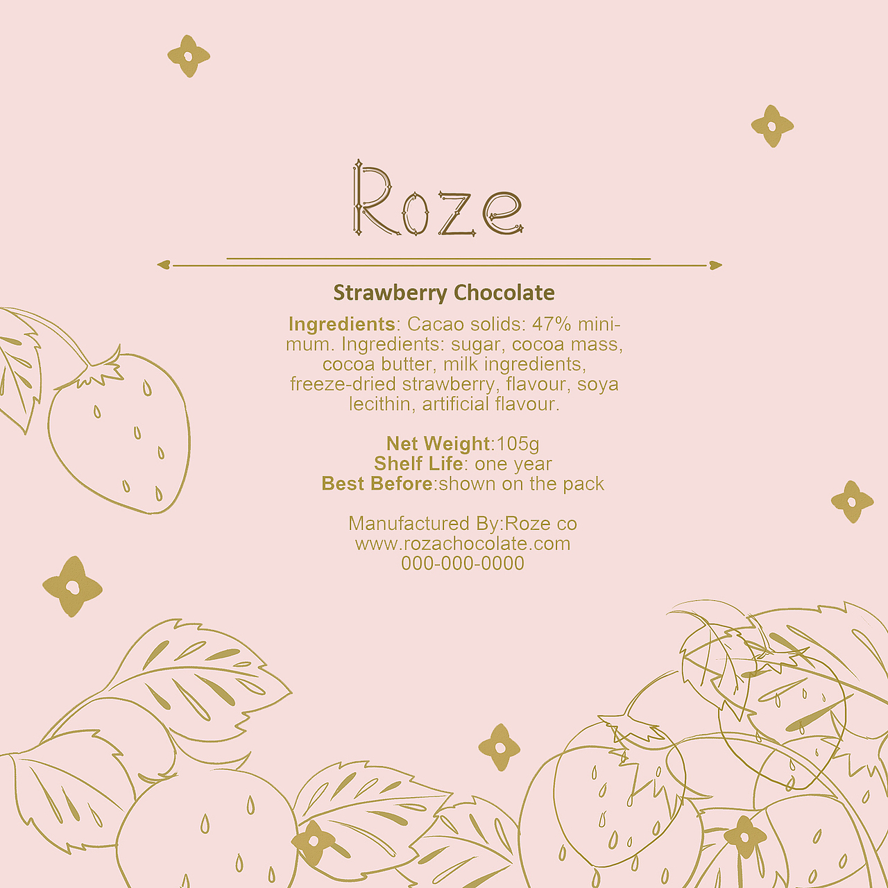 Roze 巧克力包装