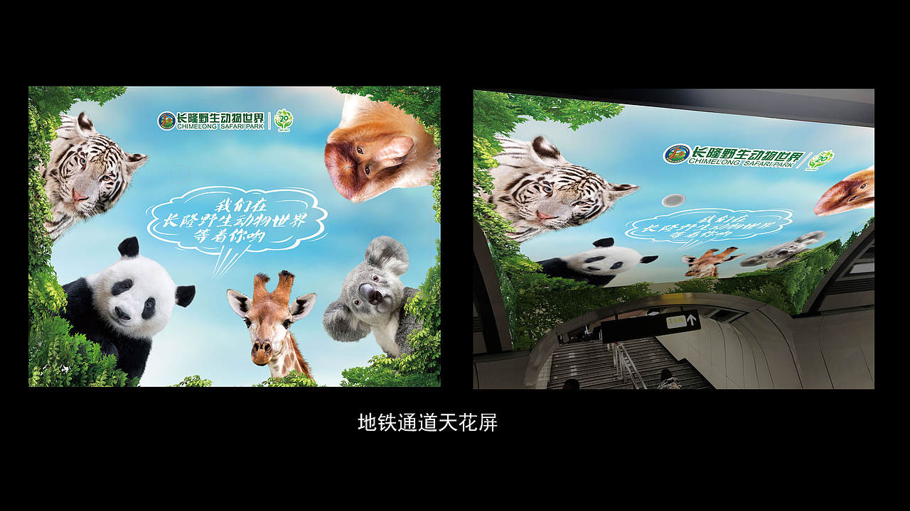 长隆动物霸屏天河东站——方案（图ZMjAzODM1Mjg0） - 品牌 - 站酷设计师huangxb1原创素材 - 站酷ZCOOL