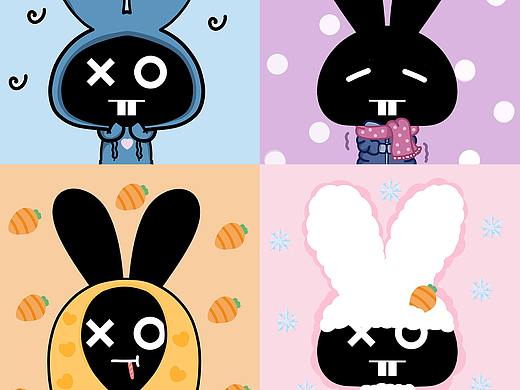 郎当兔冬季头像