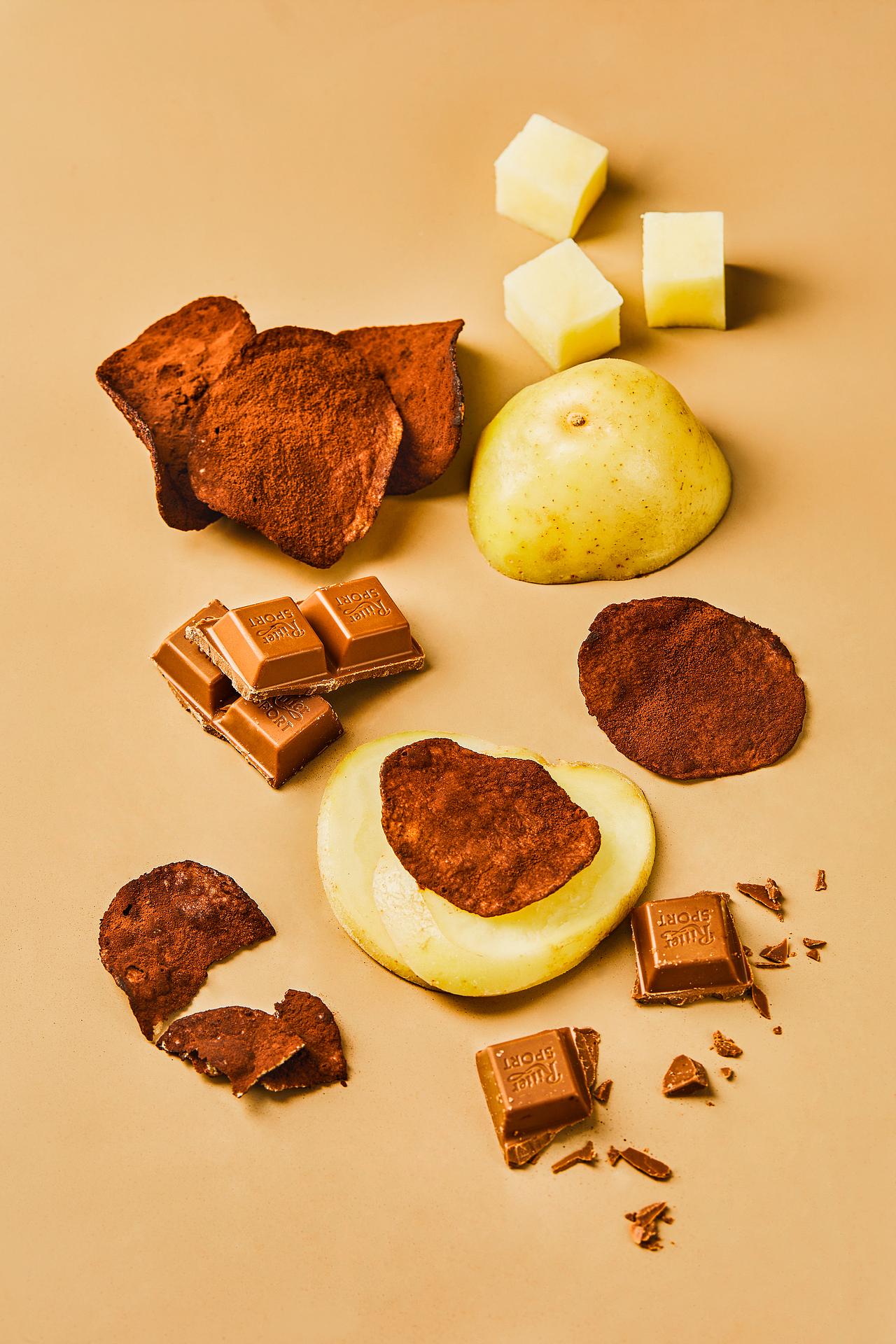 乐乐茶&上好佳 - 巧克力脏脏薯片