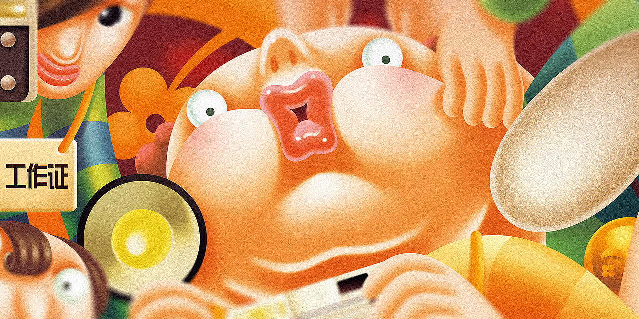 《土豆电影节》展会插画设计（图ZOTgxNDM5MTY=） - 商业插画 - 站酷设计师三番插画原创素材 - 站酷ZCOOL