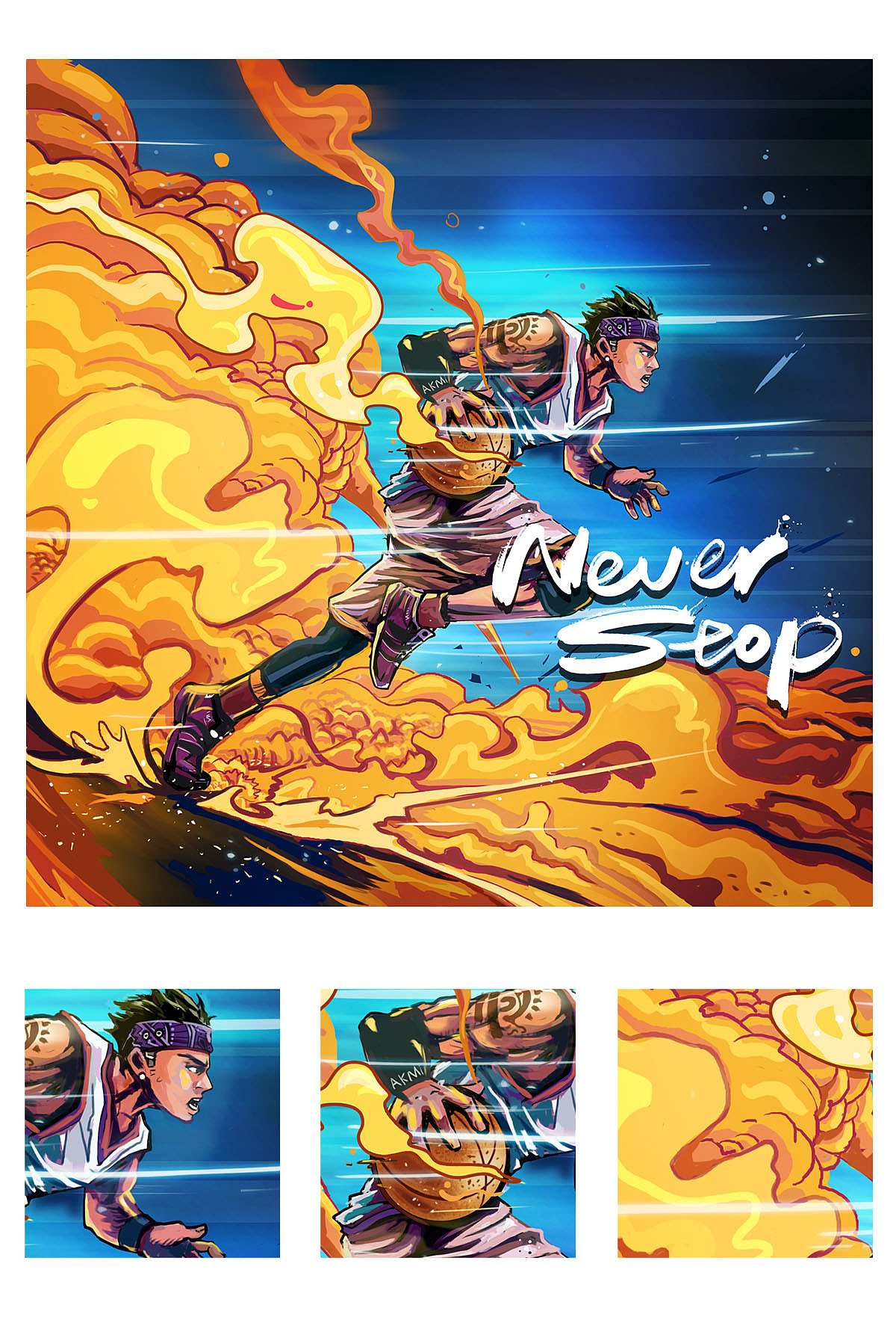 《free style》篮球系列插图|插画|商业插画|番茄大爷_原创作品-站酷