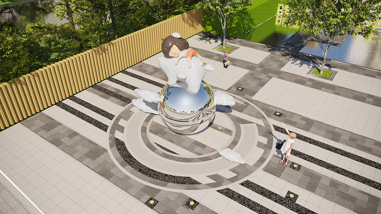 杭州市衙前镇示范区雕塑艺术项目落地案列分享_顺哥帅气-站酷zcool