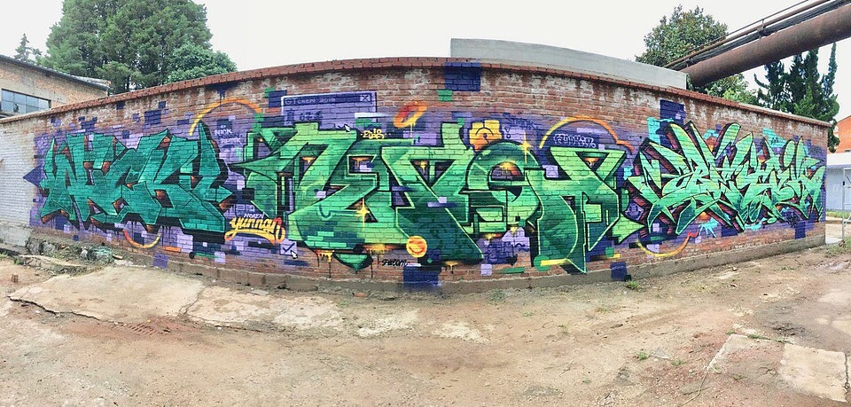 万科涂鸦墙绘设计（图ZMTM0OTI3NTIw） - 艺术插画 - 站酷设计师匠心彩绘刘海乐原创素材 - 站酷ZCOOL