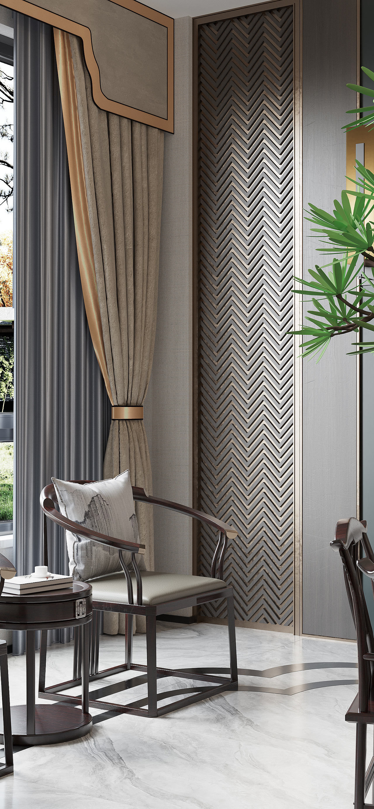 新中式得客餐厅（图ZMjk1OTcyMDc2） - 家装设计 - 站酷设计师Likx001原创素材 - 站酷ZCOOL