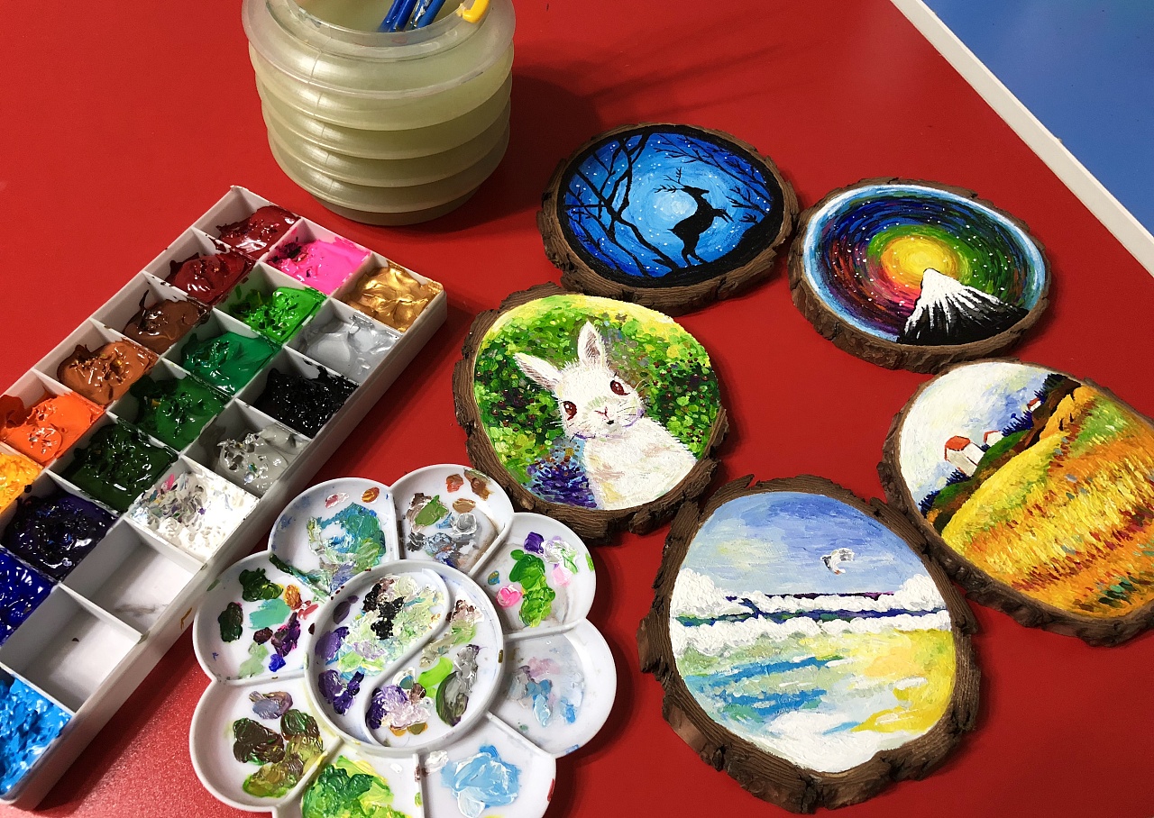 手绘木片画 - 原创作品 - 站酷(zcool)