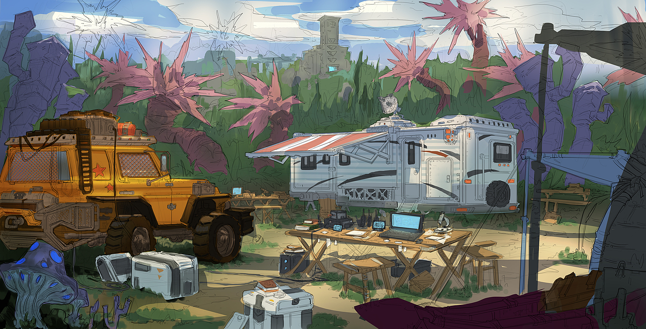 冒险营地（图ZMTI2NTA2Mjky） - 游戏原画 - 站酷设计师大侠与大大侠原创素材 - 站酷ZCOOL